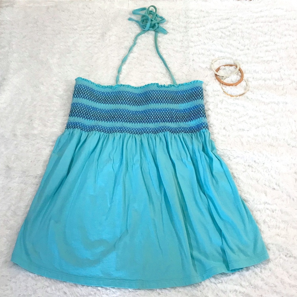 Old Navy Women’s Vintage Front Tie Up Halter/Tube Top Style/Relaxed Fit Bottom